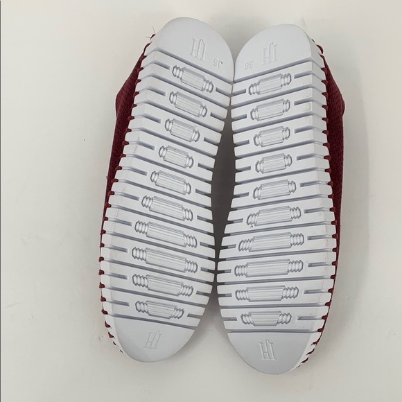 Ilse Jacobsen Tulipu penny loafer shoe red wine white platform comfort 36 6 - Picture 6 of 6